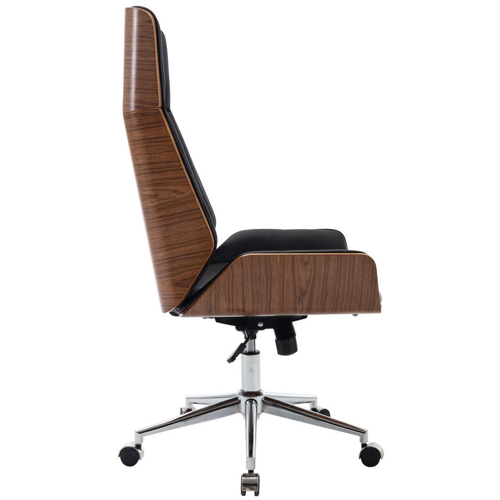 Thumbnail - TPFLiving Bürostuhl, Schwarz, Textil, 60x121x63 cm, Arbeitszimmer, Bürostühle, Drehstühle