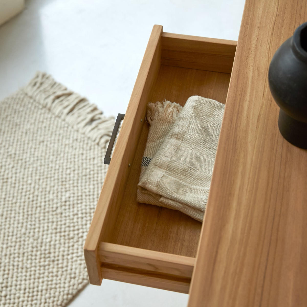 SIDEBOARD Maë Natur aus Teak - Naturfarben, Holz (120/85/45cm) - Tikamoon
