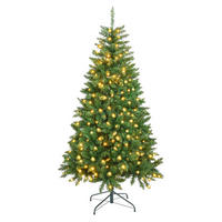 WEIHNACHTSBAUM Grün 122/122/210 cm - Grün, Kunststoff (210cm) - Mobili Rebecca