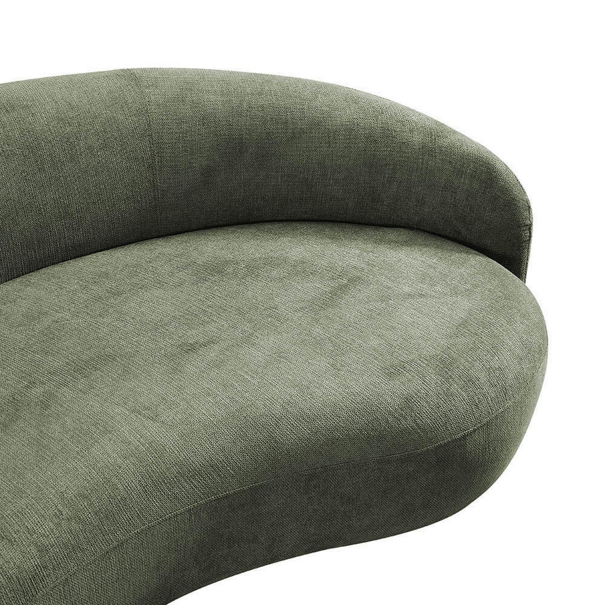 SOFA CASARA Webstoff Dunkelgrün - 258 x 128 x 72 cm - Dunkelgrün, Kunststoff (258/72/128cm) - Home Deluxe