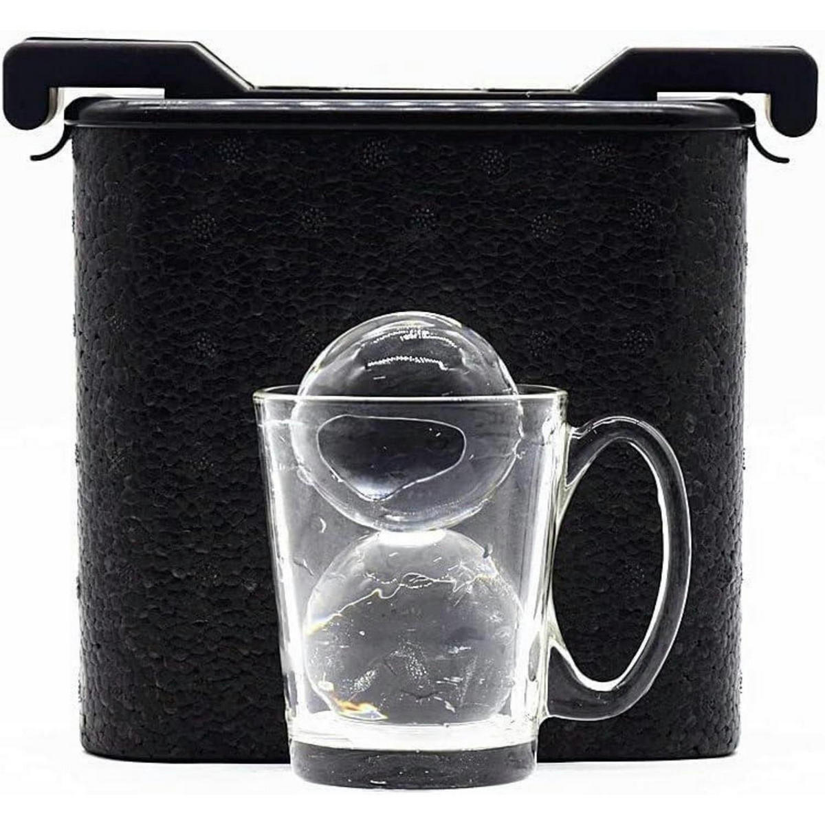 EISWÜRFELFORM Jumbo-Eisbälle 2,36 Zoll 4er Set - Transparent, Kunststoff (11/18.5/17cm)