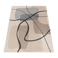 KURZFLORTEPPICH, abstrakt, aus Polypropylen, Creme, 240 x 340 cm - Beige, Textil (340/240cm) - KADIMA DESIGN