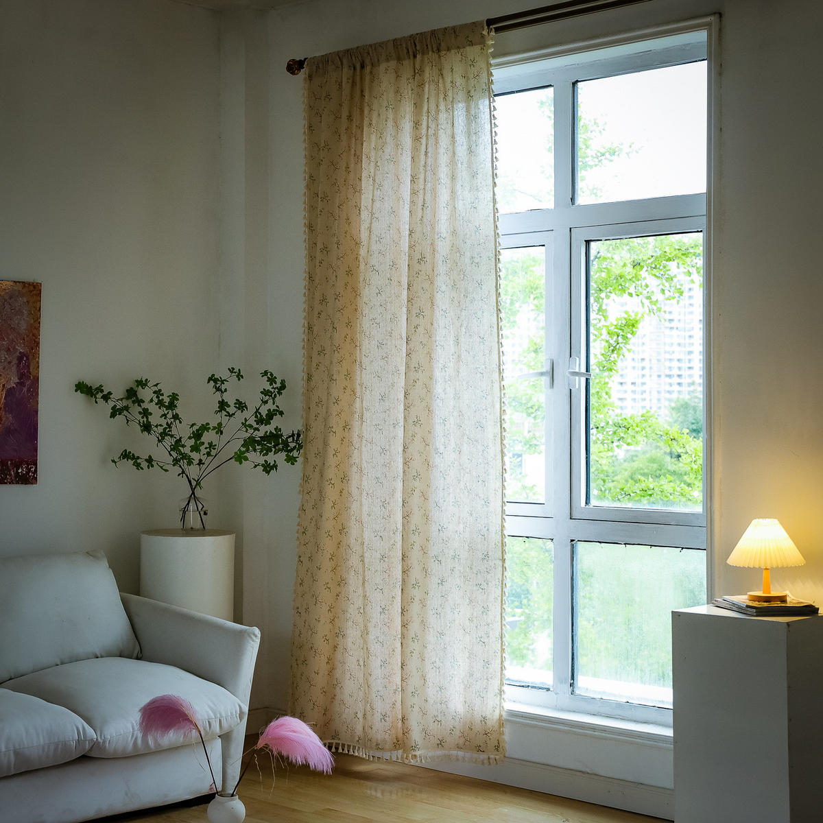 VORHÄNGE – 214 cm hoch x 132 cm breit – zweiteilig - Multicolor, Textil (35/30cm)