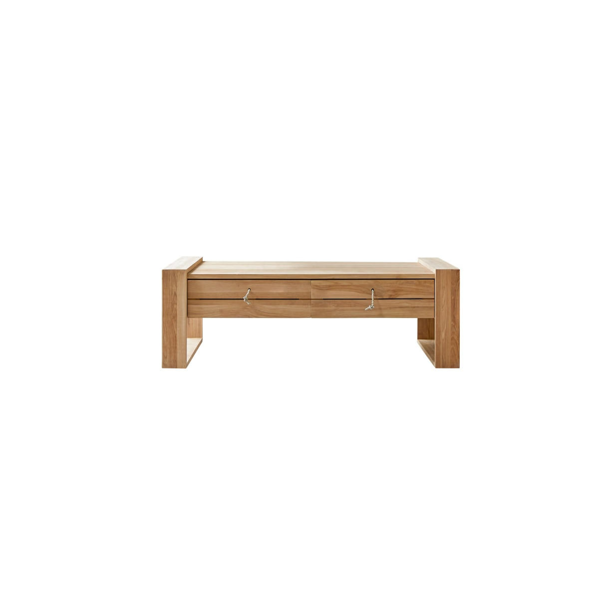COUCHTISCH Minimalys Natur aus Teak - Naturfarben, Holz (70/120/40cm) - Tikamoon