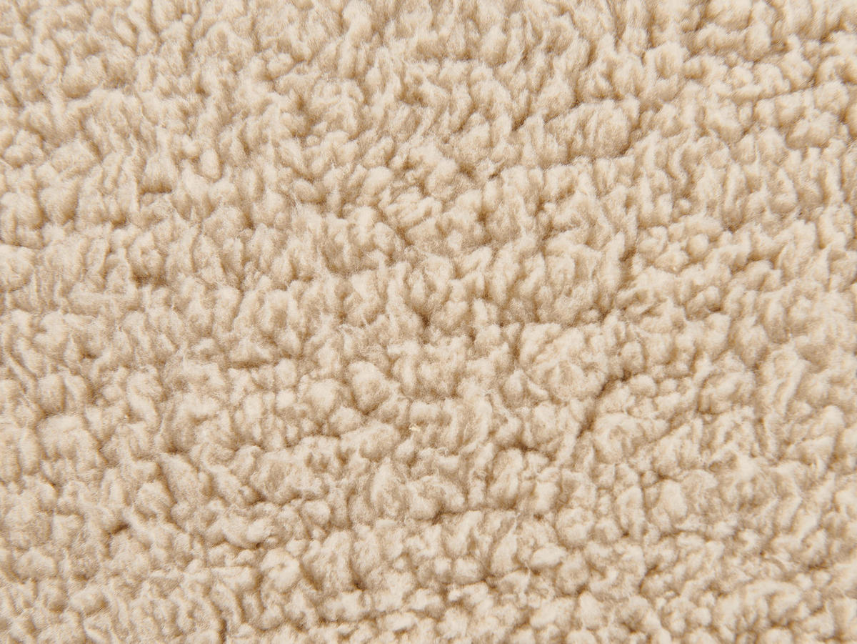 POUF Hellbraun Alipur - Hellbraun, Textil (40/40/40cm) - Beliani