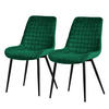 ESSZIMMERSTUHL Dunkelgrün 2er Set - Dunkelgrün, Metall (52/89/60cm) - ML-DESIGN