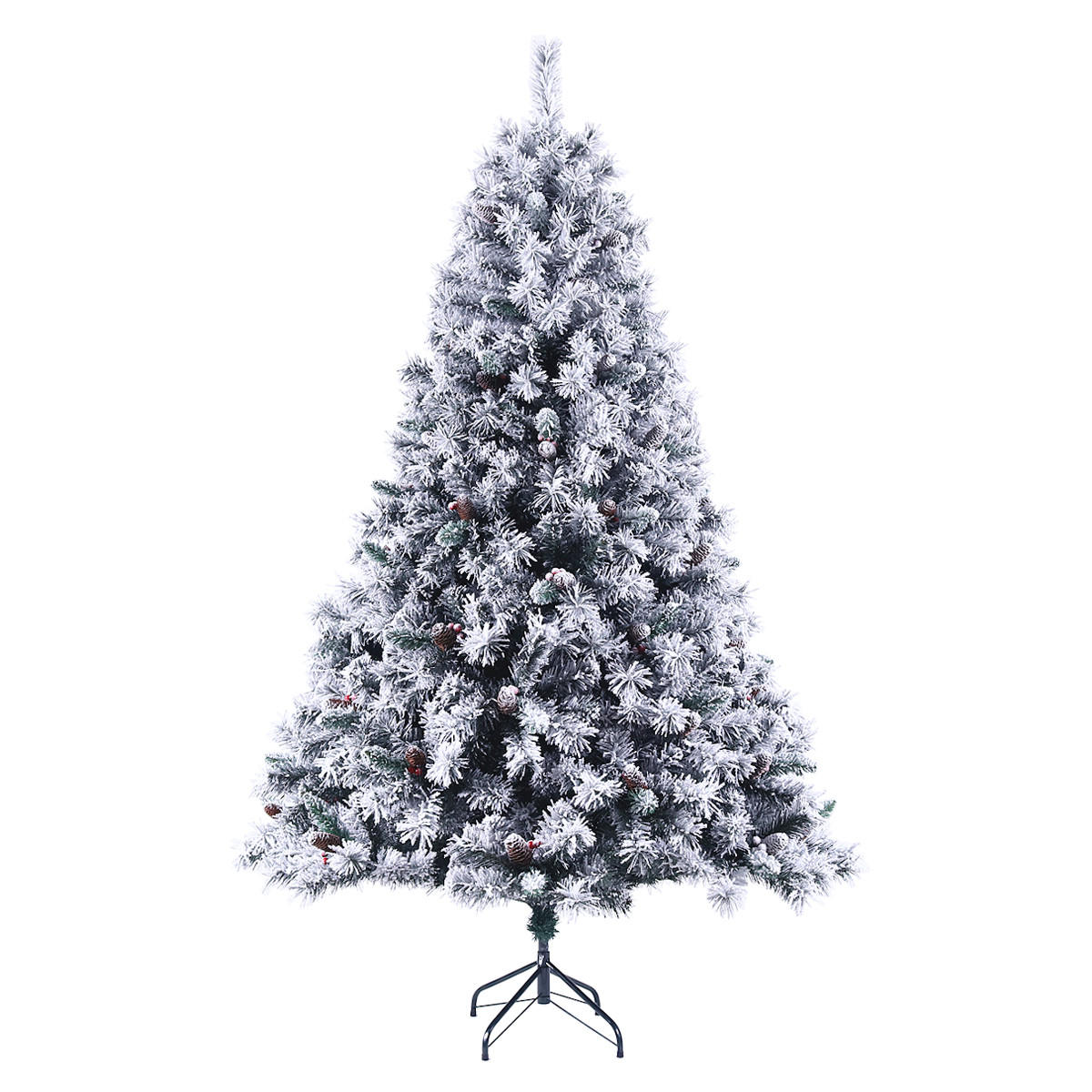 WEIHNACHTSBAUM künstlich - Weiß, Kunststoff (90/210cm) - SVITA