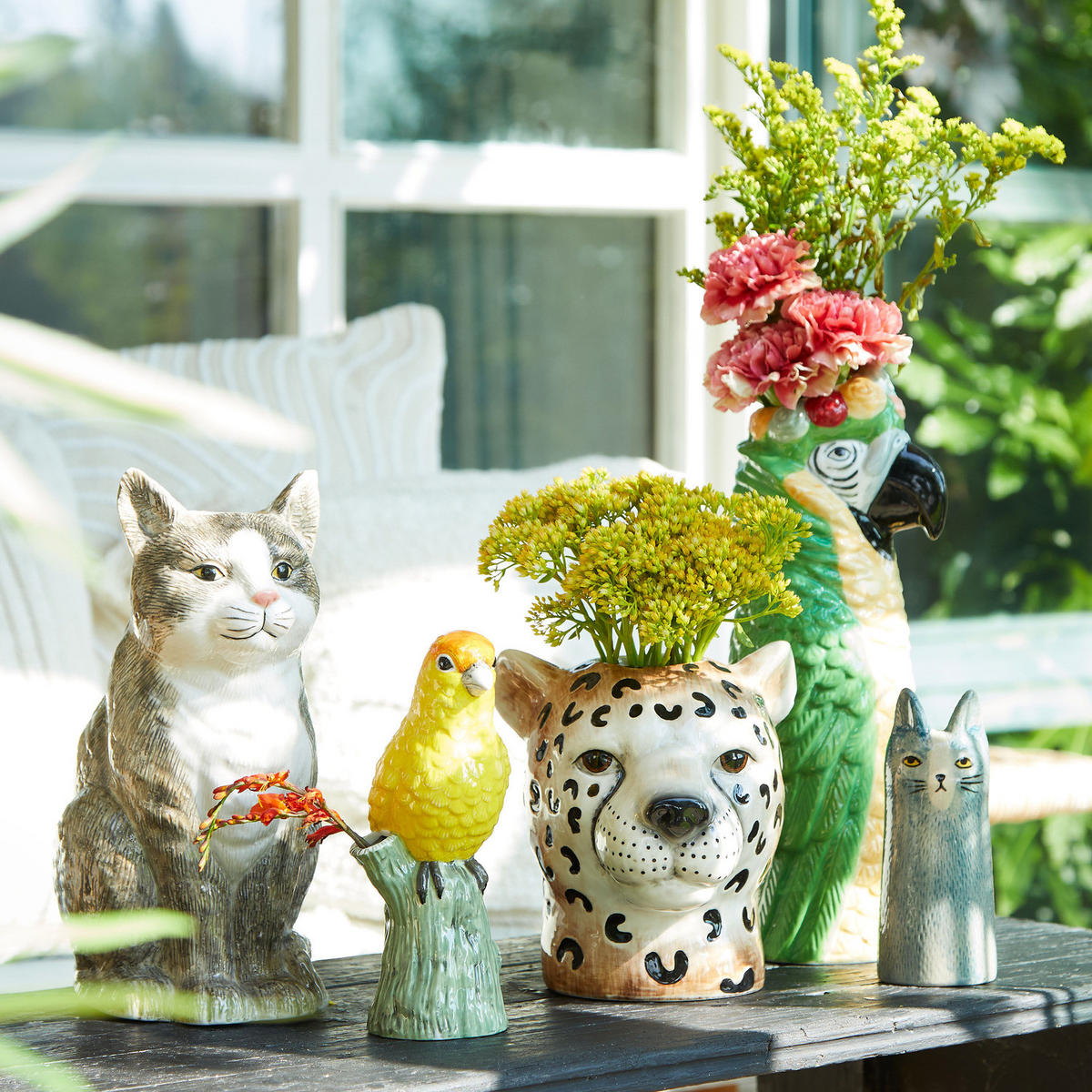 VASE Leo - Braun, Keramik (18cm) - Butlers