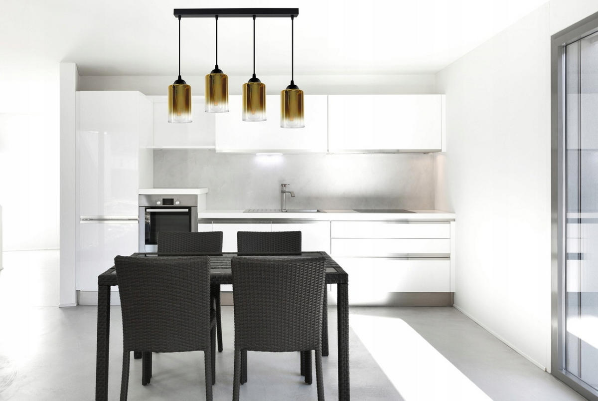 PENDELLEUCHTE GRAF - Transparent/Goldfarben, Glas/Metall (10/70/80cm) - kiki design