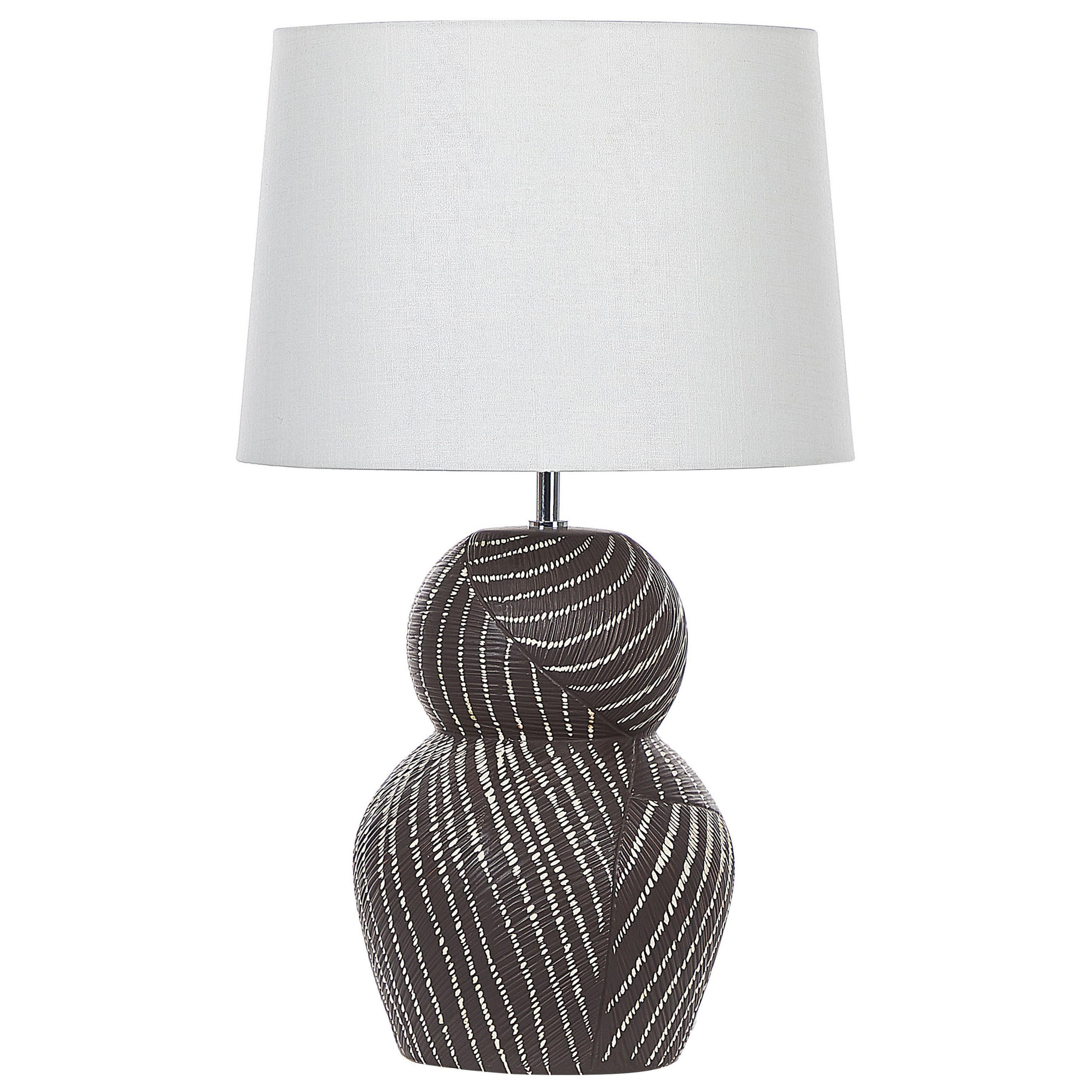 TISCHLAMPE Guapore 38/38/63 cm - Schwarz, Keramik (38/38/63cm) - Beliani