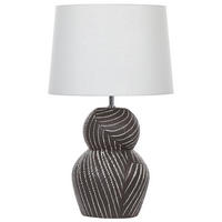 TISCHLAMPE Guapore 38/38/63 cm - Schwarz, Keramik (38/38/63cm) - Beliani