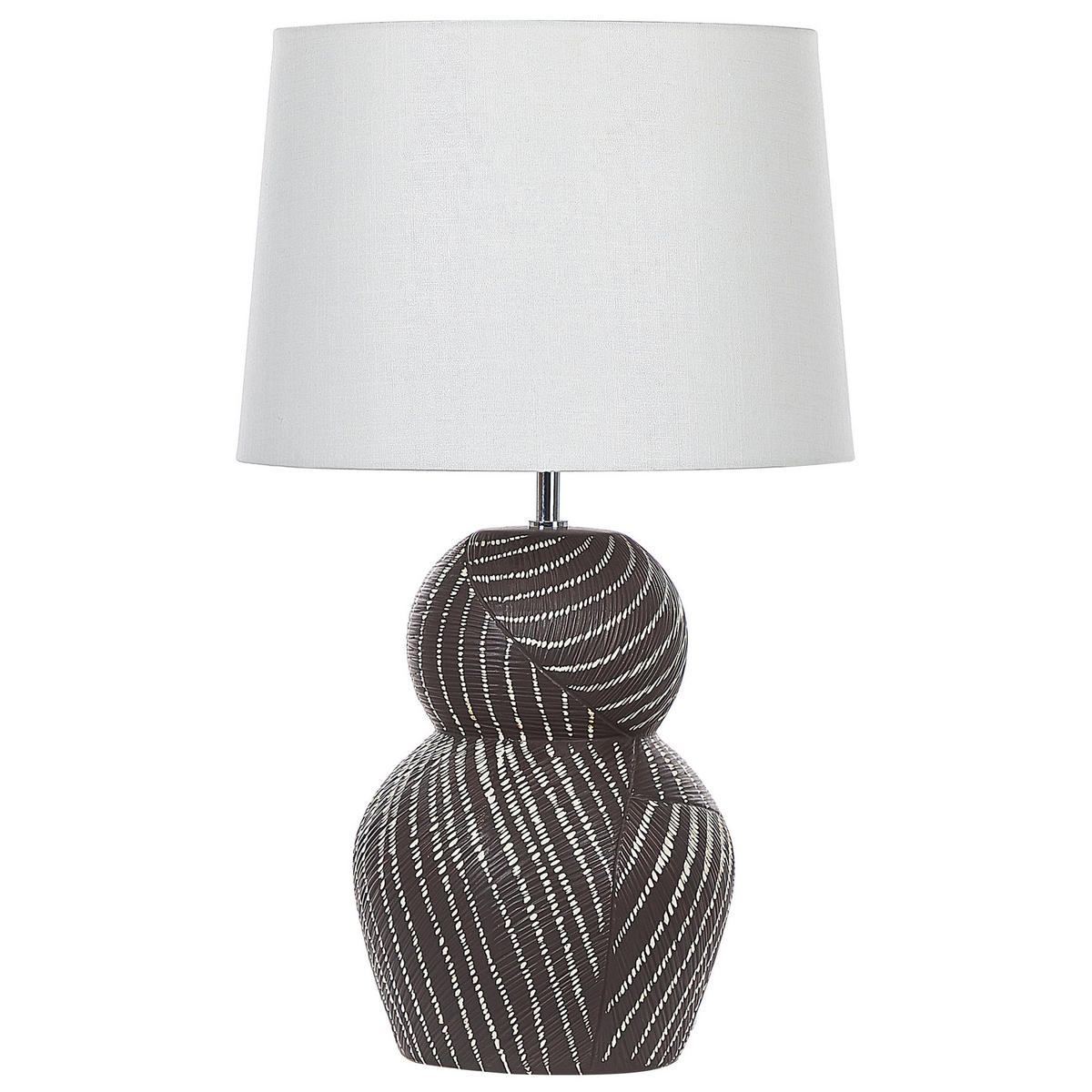 TISCHLAMPE Guapore 38/38/63 cm - Schwarz, Keramik (38/38/63cm) - Beliani
