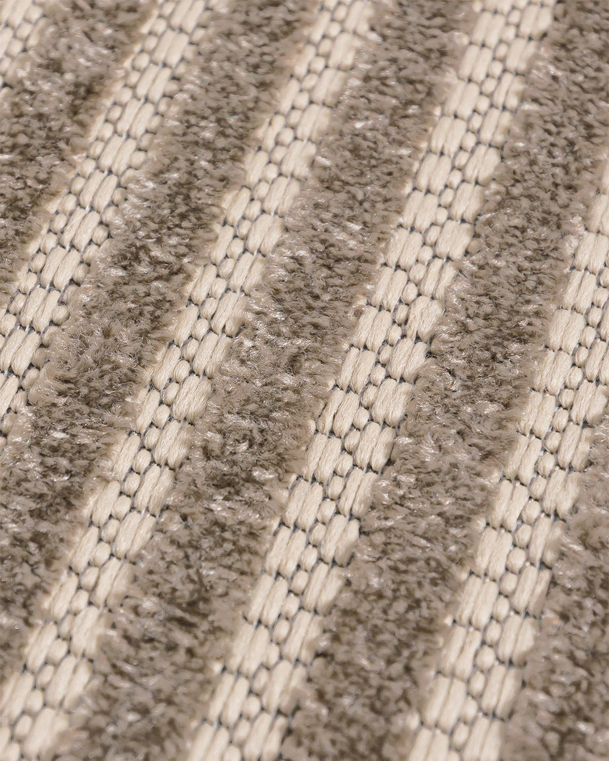 TEPPICH In-& Outdoor Fano Sole Mazovia 120x170cm Braun Creme Geometrisch Kurzflor - Grau, Textil (120/170cm) - Mazovia