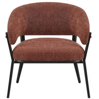 LOUNGESESSEL Symbled Kupferbraun - Schwarz/Kupferfarben, Textil/Metall (71.5/80/75.5cm) - Selsey