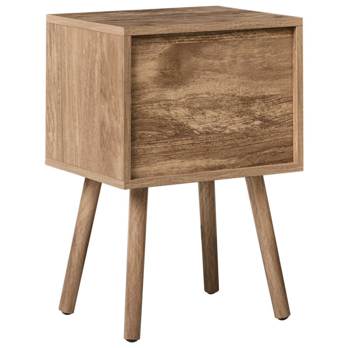 NACHTTISCH mit 2 Schubladen Hellbraun Ronge - Hellbraun, Holzwerkstoff (30/38/55cm) - Beliani