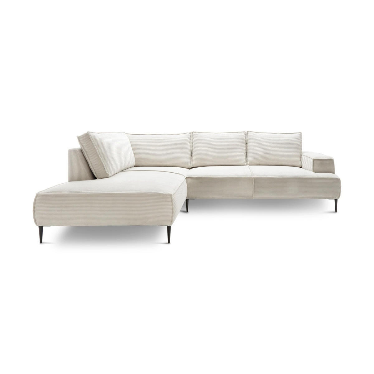 ECKSOFA May Anthrazit 275 × 44 × 195 cm - Anthrazit, Textil (275/44/195cm) - Pillovely