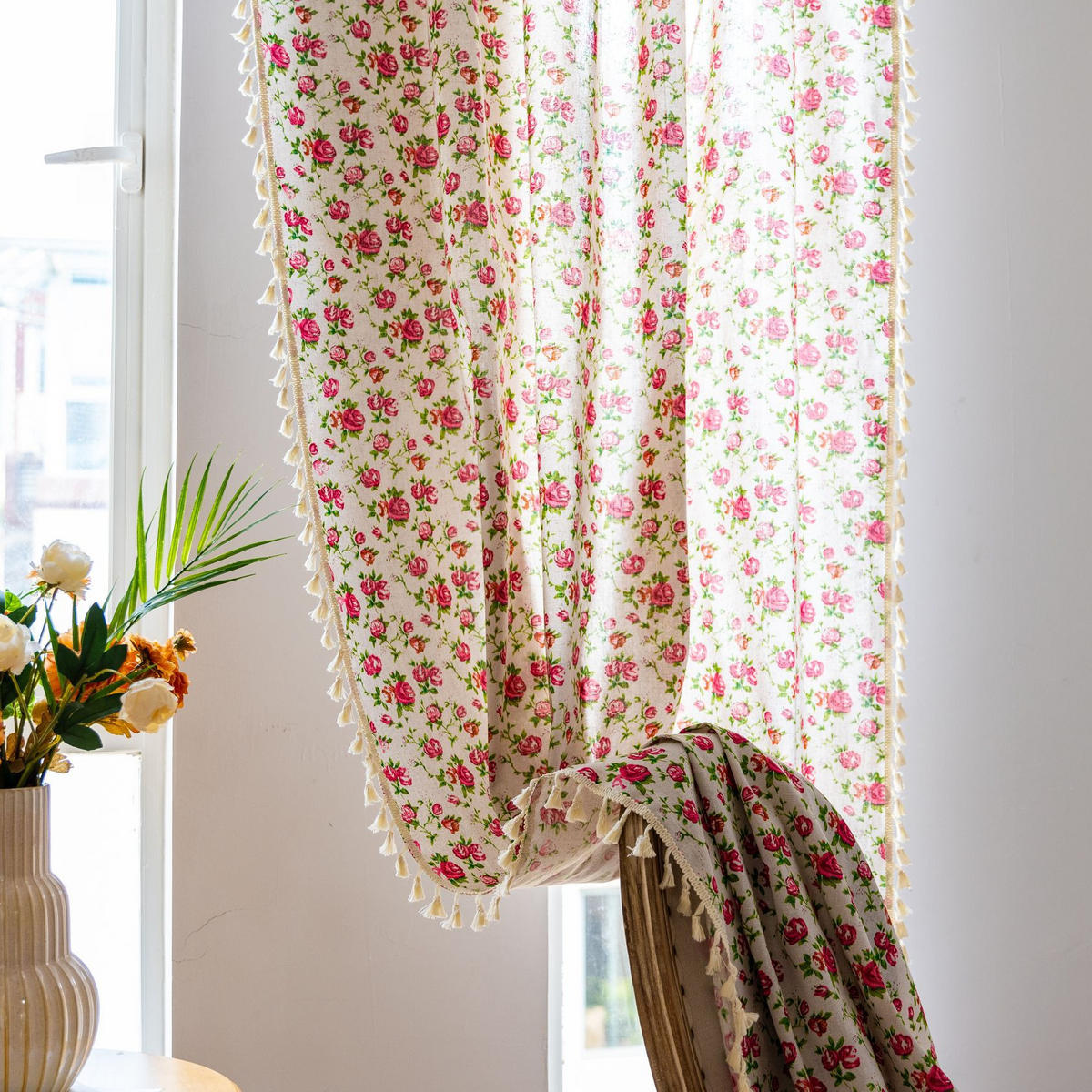 VORHÄNGE – 160 cm hoch x 132 cm breit – zweiteilig - Multicolor, Textil (35/30cm)