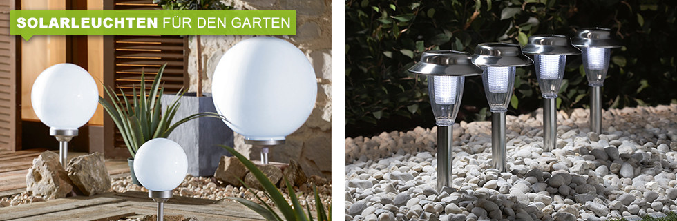 Solarleuchten Kugeln Garten