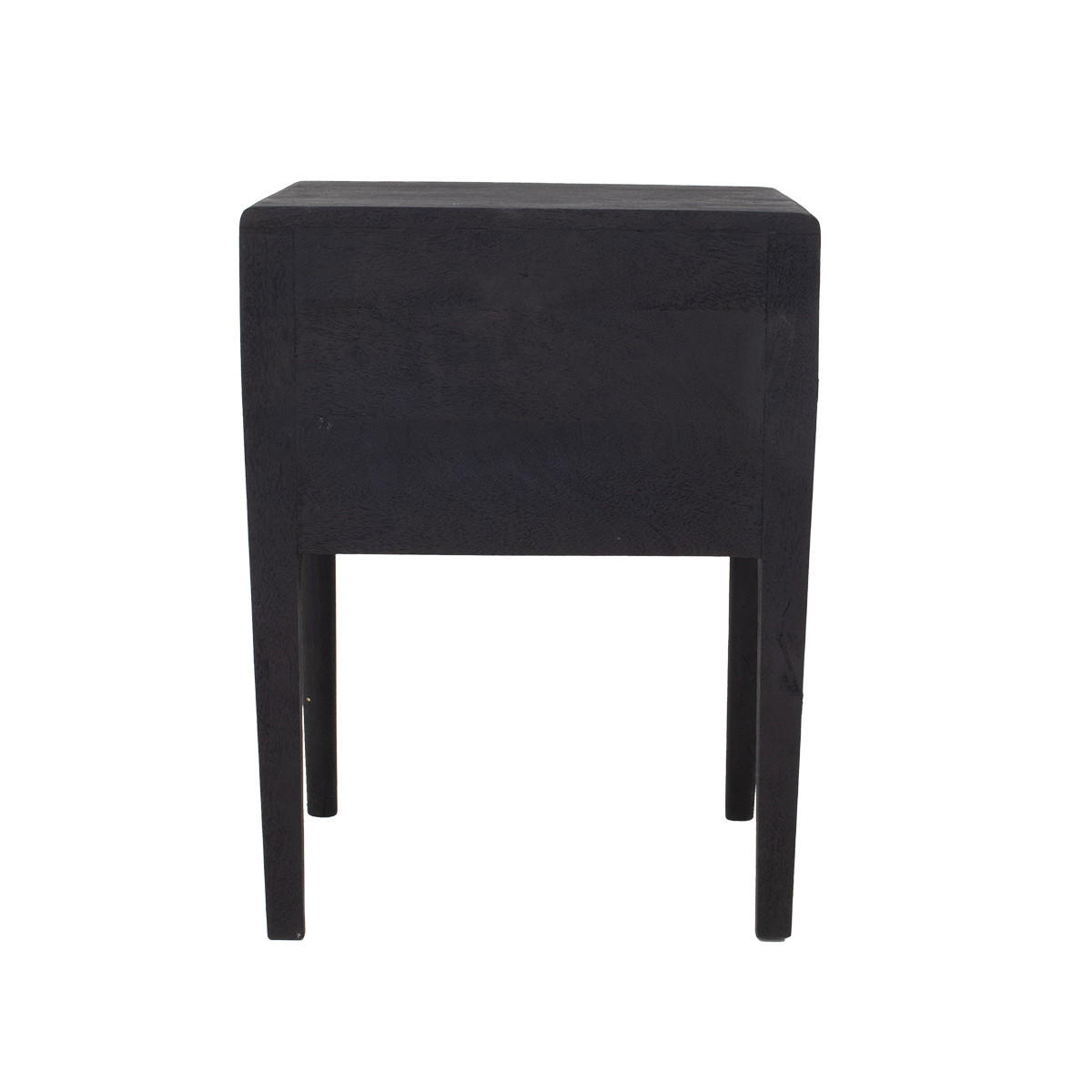 NACHTTISCH aus Mangoholz, Schwarz - Schwarz, Holz (46/60/38cm) - Giga Meubel