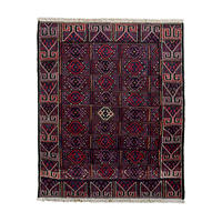 HANDWEBTEPPICH Sumak Shahsavan Mehrfarbig 93/75 cm Schurwolle - Multicolor, Textil (75/93cm) - Looma