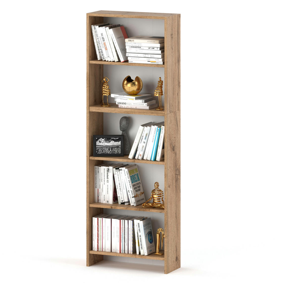 BÜCHERREGAL – Eiche Wotan - Eiche Wotan, Holz (60/189/30cm) - Stiv Meble