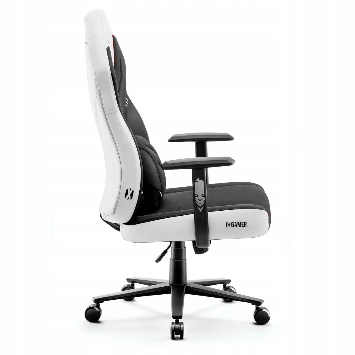 GAMINGSTUHL X-GAMER - Schwarz/Weiß, Metall (68/118/56cm) - Diablo Chairs