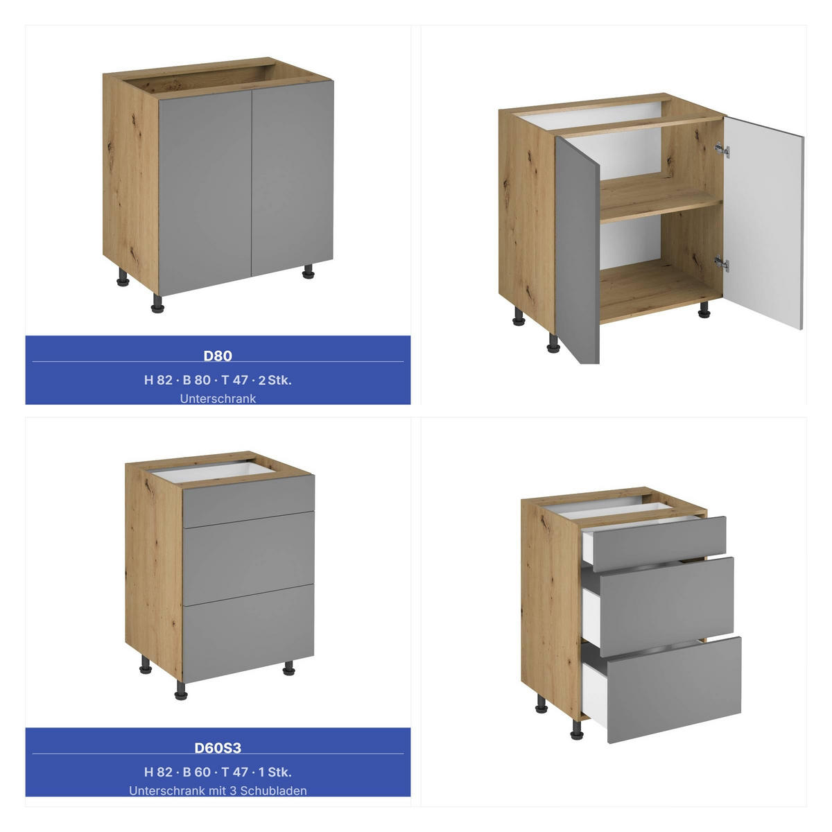 WINKELKÜCHE 360cm x 260cm- Langen KL11-M360 - in Beige/Matt - Beige, Holz (620/212/58cm)