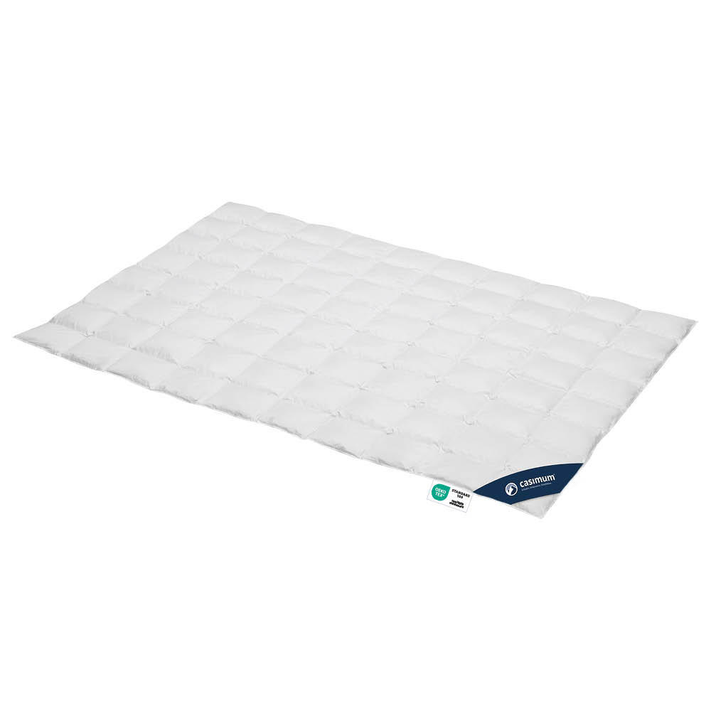 DAUNENDECKE 240x220 Extra leicht, COMFORT Sommerdecke 60% Daune - Weiß, Textil (240/220cm) - casimum