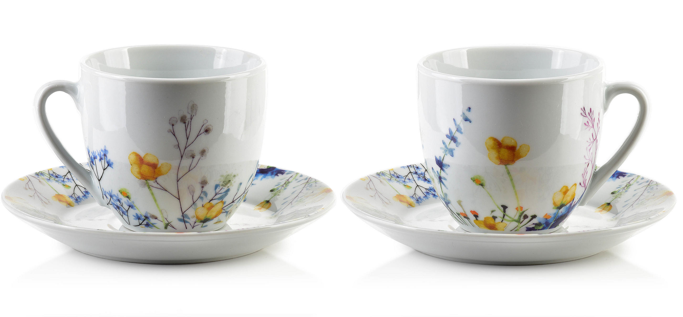 KAFFEETASSENSET Joy Blau 25/33.5/9 cm Keramik - Blau, Keramik (33.5/9/25cm) - Mondex