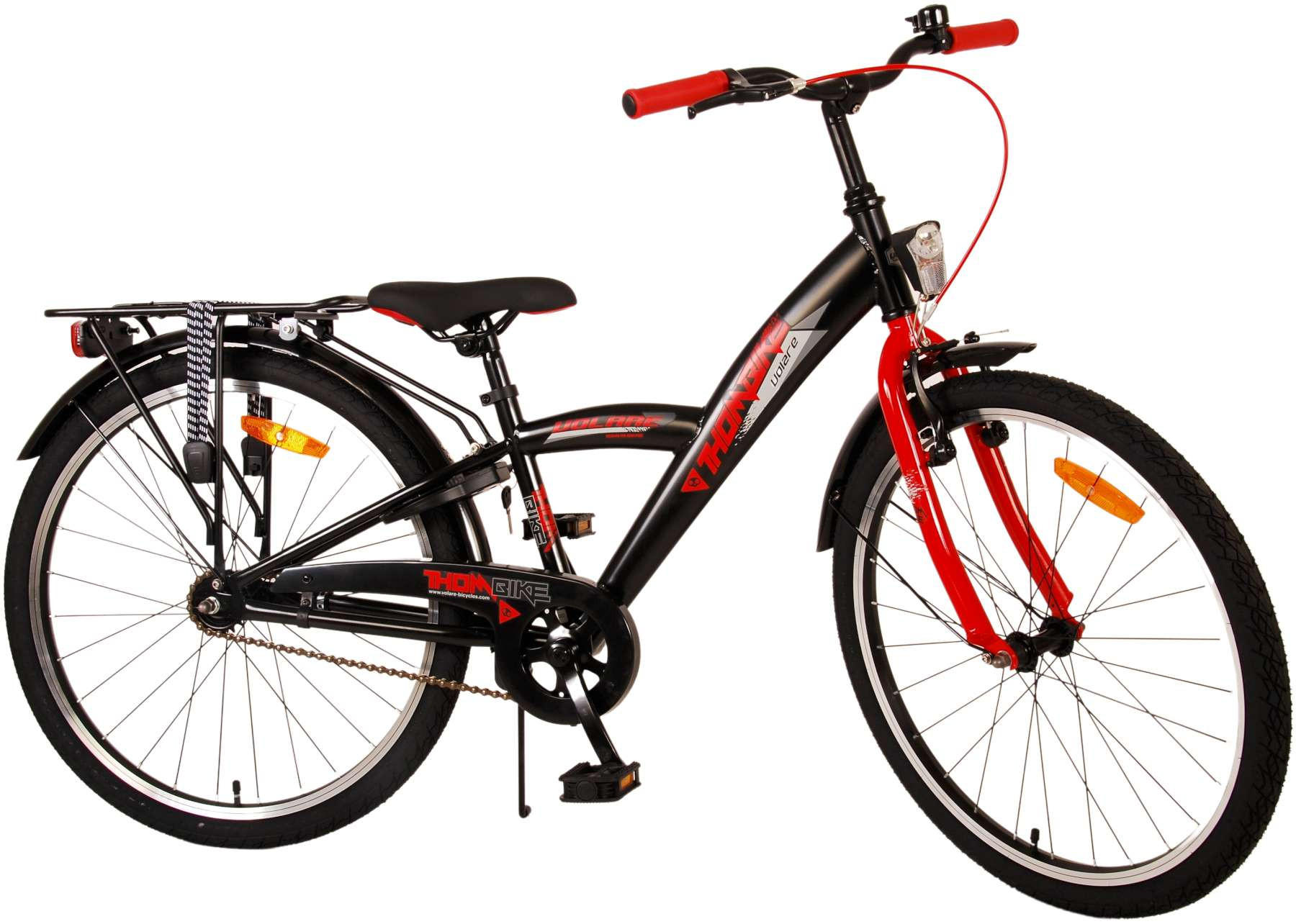 KINDERFAHRRAD Thornbike - Jungen - Rücktritt + Handbremse - 24 Zoll - Rot - Rot, Metall (61cm) - TPFSports