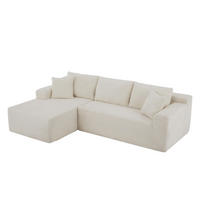 L-FÖRMIGES ECKSOFA Weiß 252,5/163/65 cm 4-Sitzer Modular - Weiß, Kunststoff (252.5/163cm) - PANGIVO
