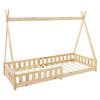 KINDERBETT Tipi 90x200 cm Natur - Naturfarben, Holz (90/200cm) - ML-DESIGN