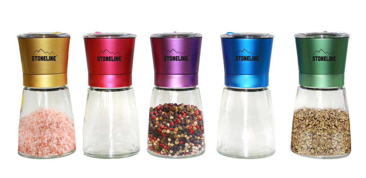 SALZ- / PFEFFERMÜHLE - Lila, Glas (10/13.2/10cm) - Stoneline