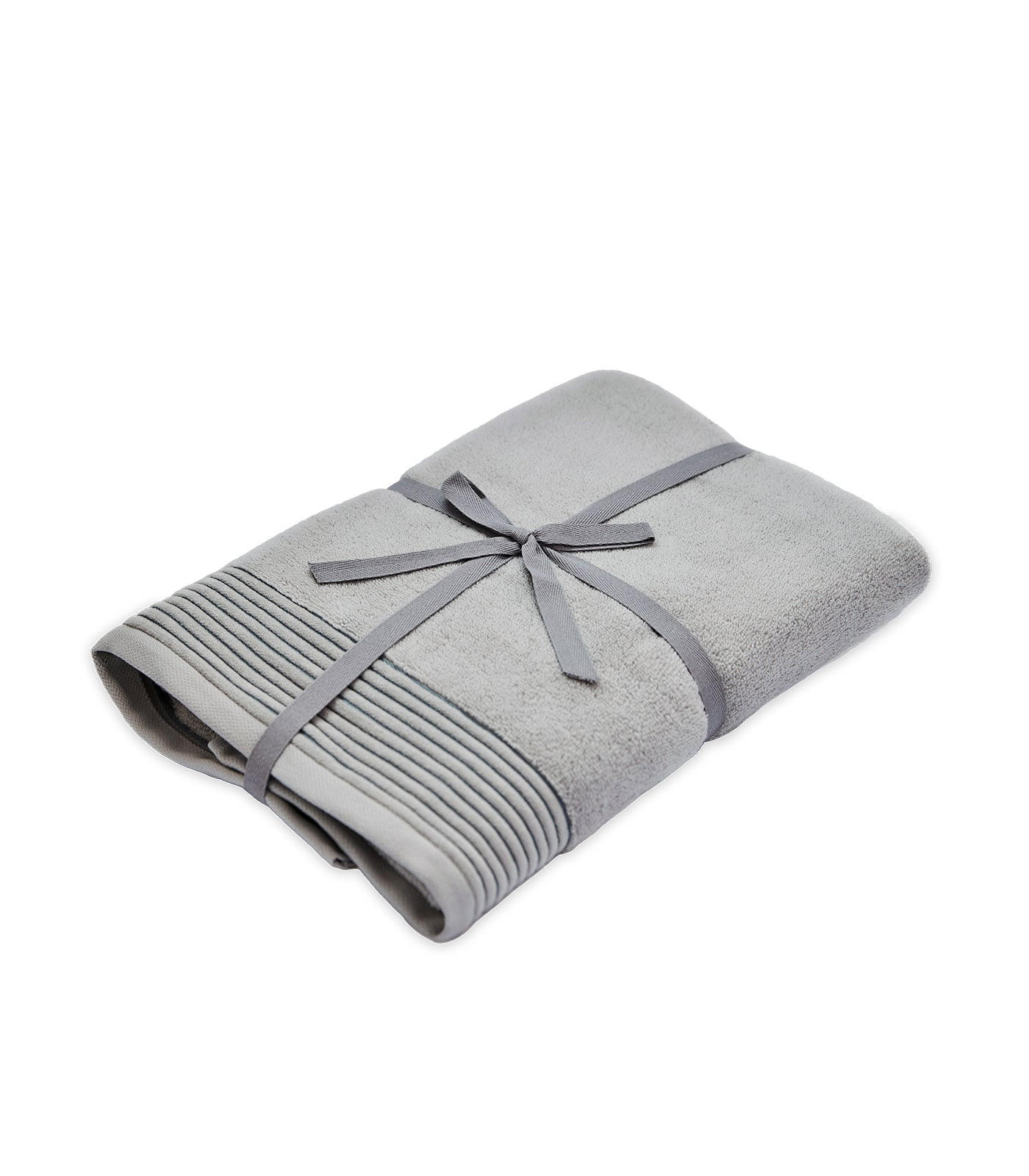DUSCHTUCH Silver Mist, 70x140cm, Baumwolle, Hellgrau - Hellgrau, Textil (70/140cm) - SOWL