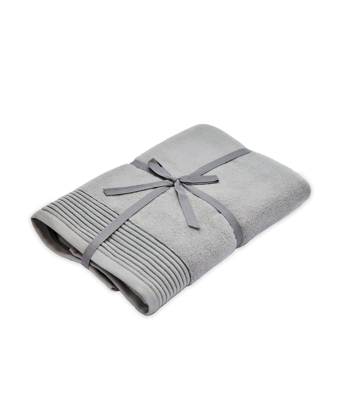 DUSCHTUCH Silver Mist, 70x140cm, Baumwolle, Hellgrau - Hellgrau, Textil (70/140cm) - SOWL