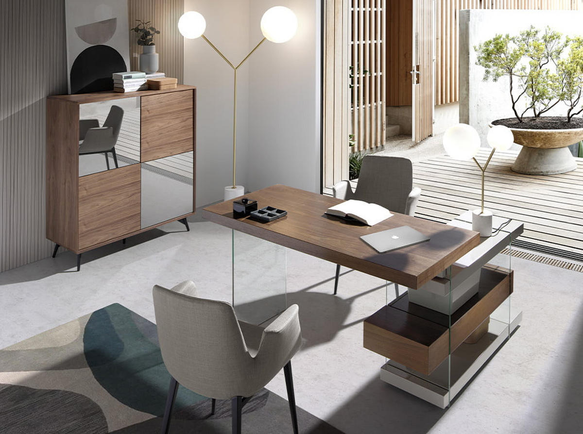 STEHLEUCHTE aus weißem Marmor, vergoldetem Stahl und weißem Glas - Messingfarben/Weiß, Stein/Metall (35/111/192cm) - ANGEL CERDA