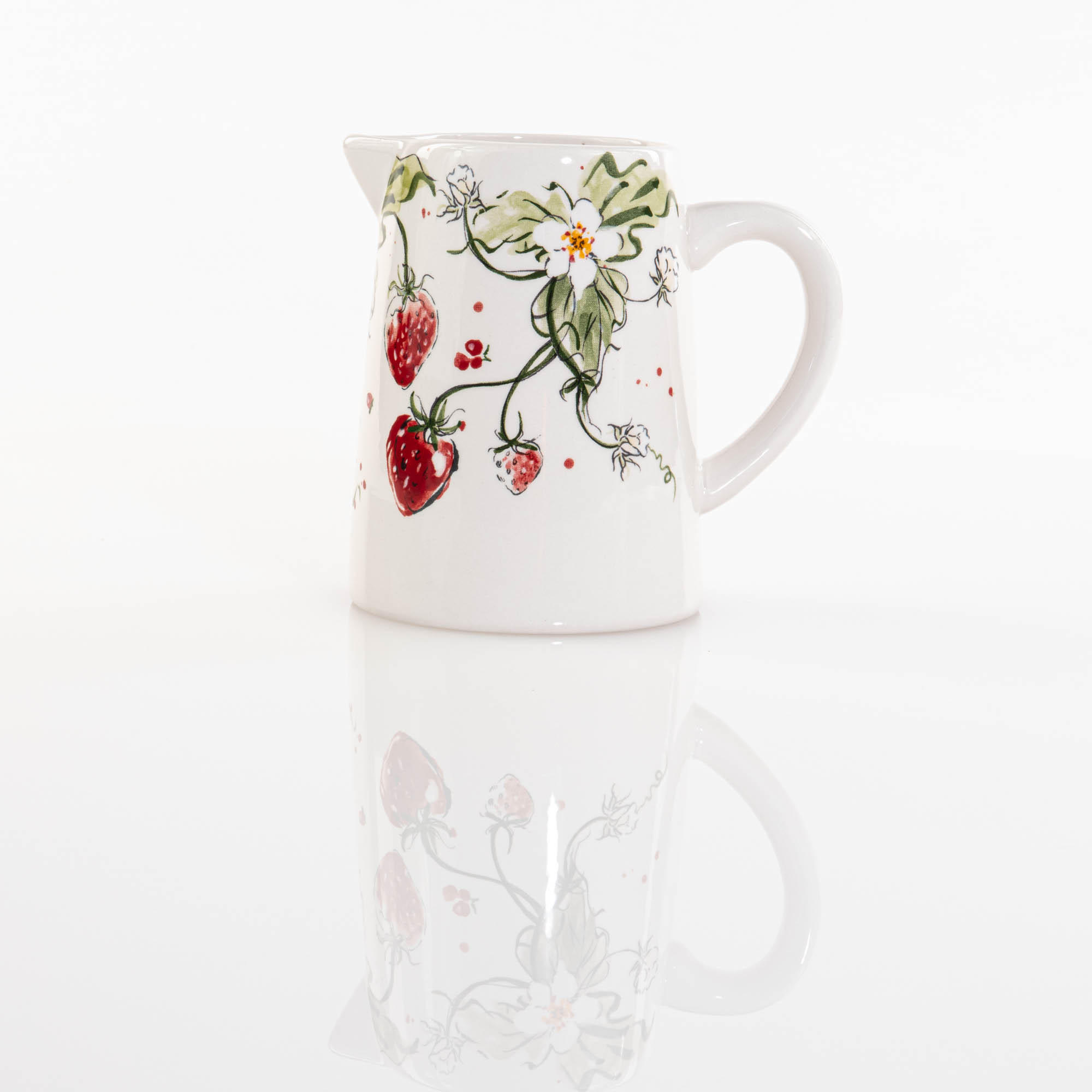 KRUG Keramik Strawberry 500 ml - Rot, Keramik (15L) - Boltze Home