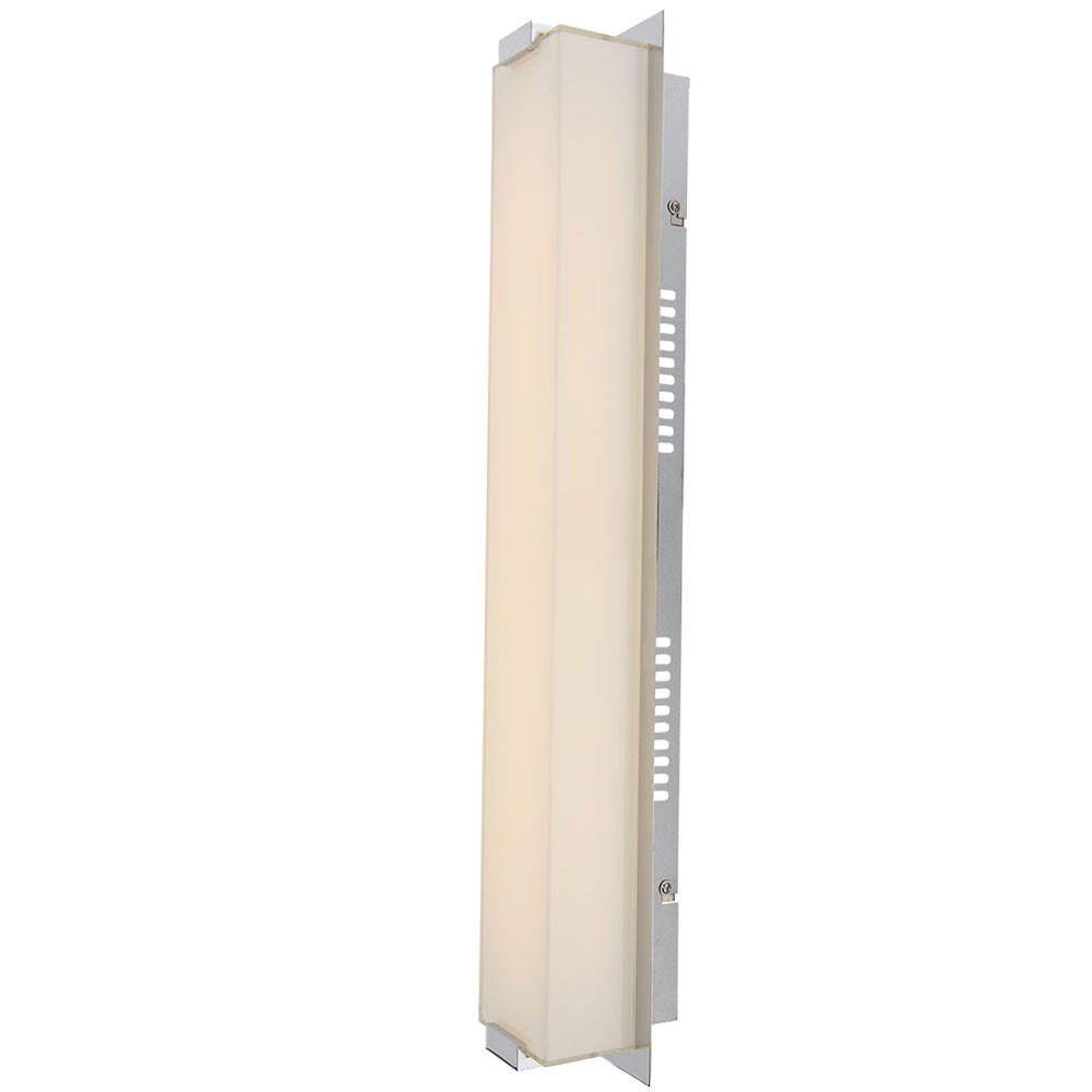 LED WANDLEUCHTE ABRUZZO Glas Silber - Silberfarben, Glas (11/10/61cm) - Globo Lighting