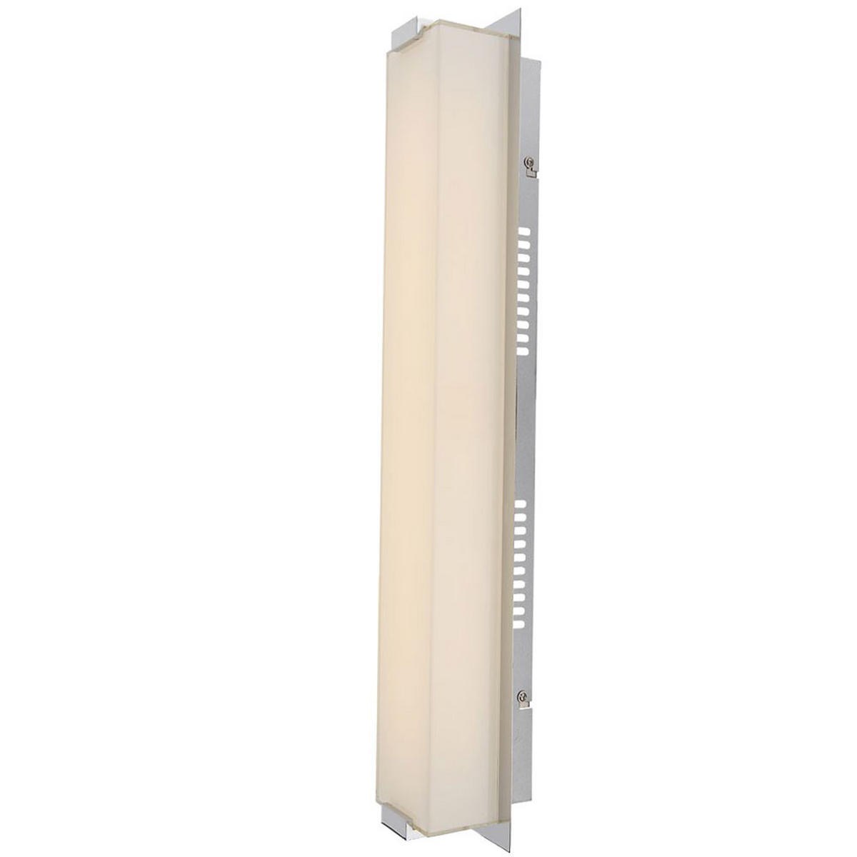 LED WANDLEUCHTE Abruzzo Silber Chrom - Silberfarben, Glas (11/10/61cm) - Globo Lighting