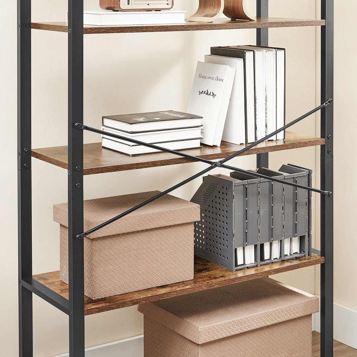 BÜCHERREGAL STANDREGAL - Braun, Holzwerkstoff (30/153/80cm) - Hansiro