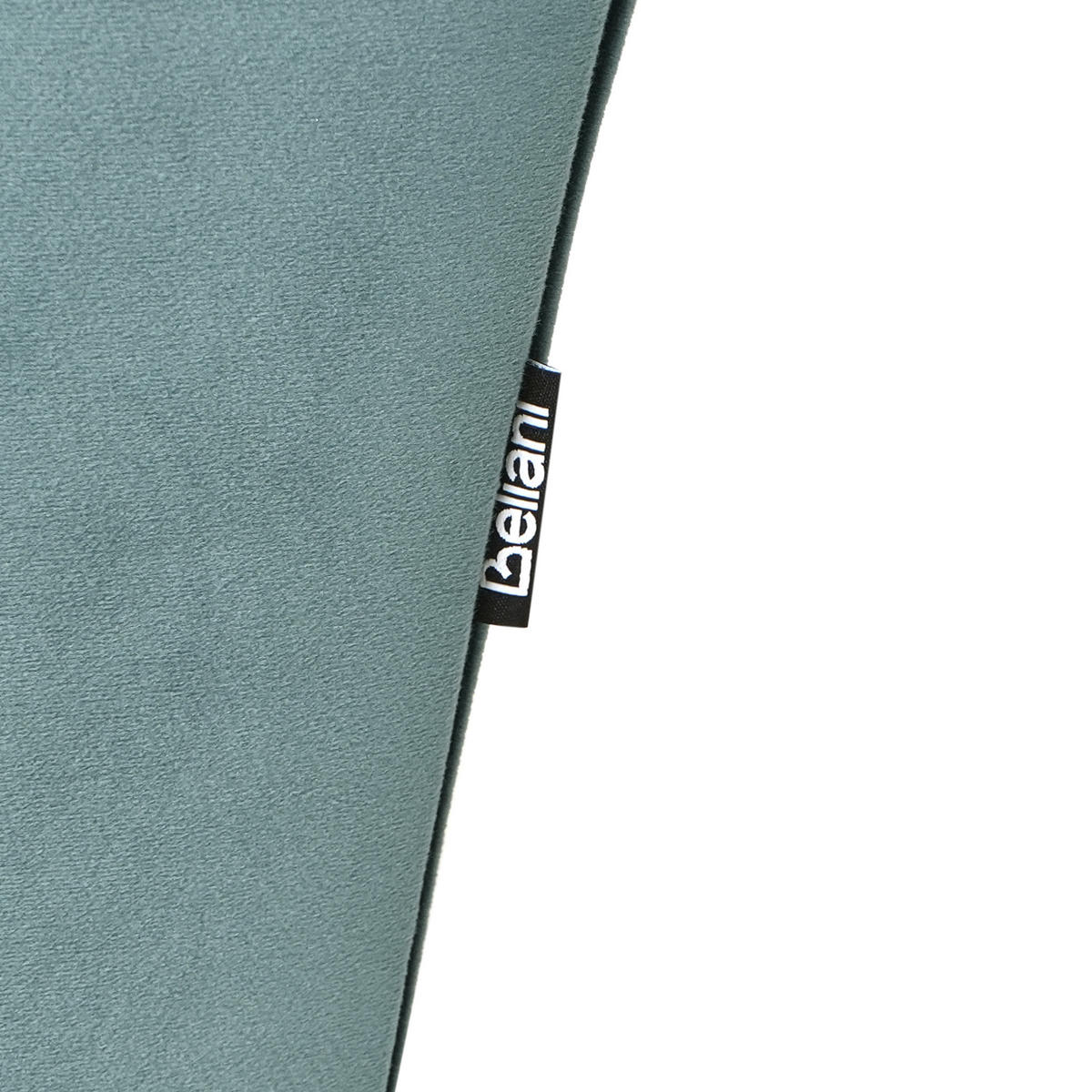 ČALOUNĚNÉ LEHÁTKO CHAISE LONGUE Sametová látka Modrozelené Nantilly - modrá/černá, textil (175/76/69cm) - Beliani