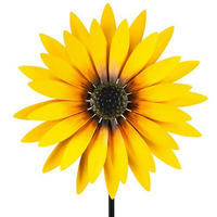 WINDSPIEL Sonnenblume Metall Gelb 75 cm - Gelb, Metall (75/20/1cm)