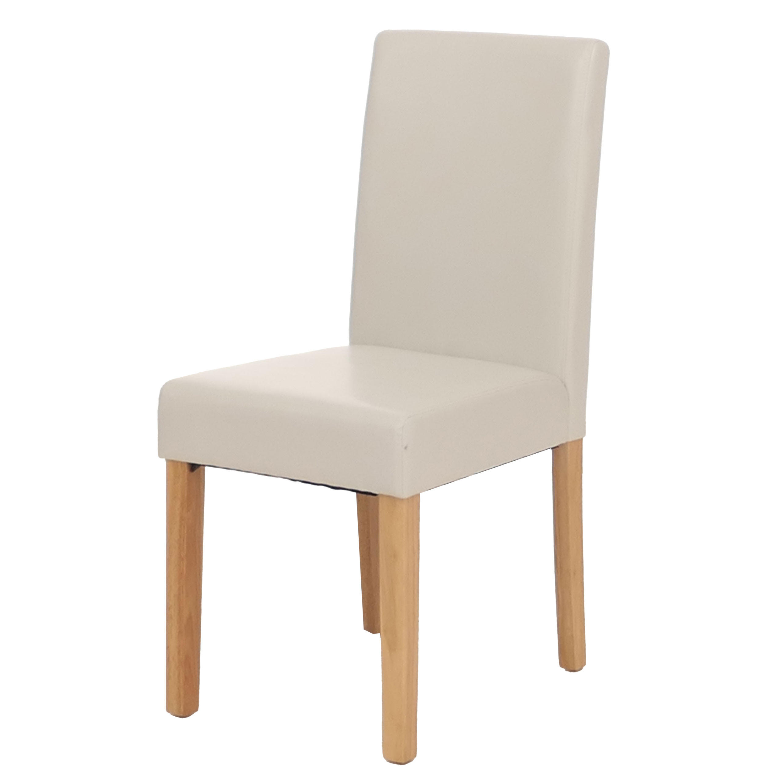 ESSZIMMERSTUHL Hochglanz Reinweiß, Braun - Weiß Hochglanz/Braun, Textil (43/90/56cm) - MCW