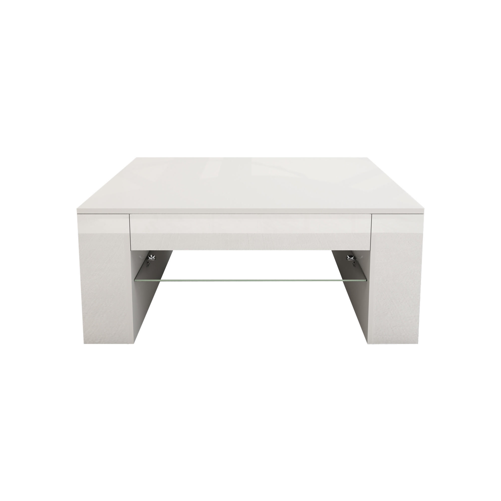 COUCHTISCH rechteckig Weiß 100/42/60 cm - Weiß, Holzwerkstoff (60/42/100cm) - ML-DESIGN