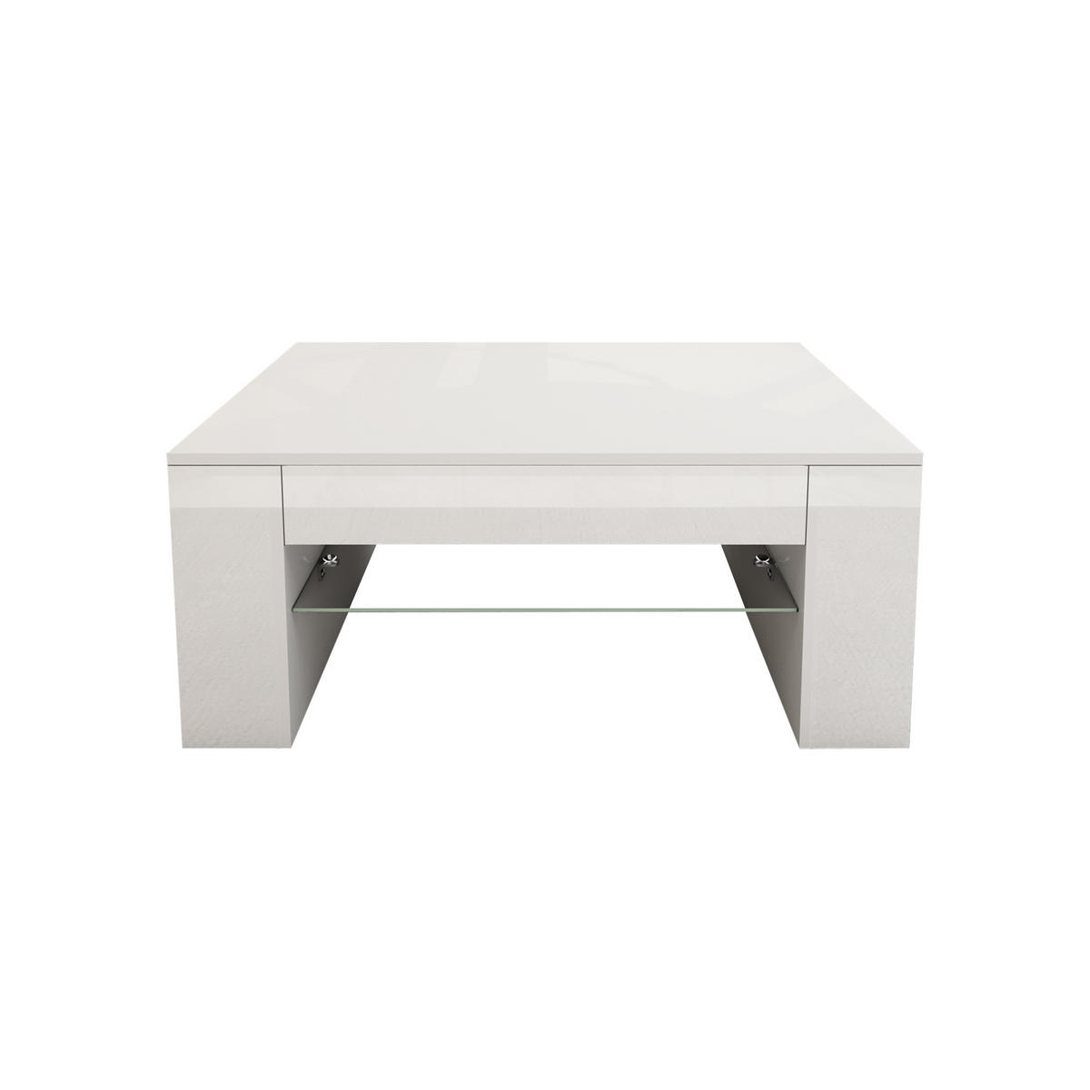 COUCHTISCH rechteckig Weiß 100/42/60 cm - Weiß, Holzwerkstoff (60/42/100cm) - ML-DESIGN