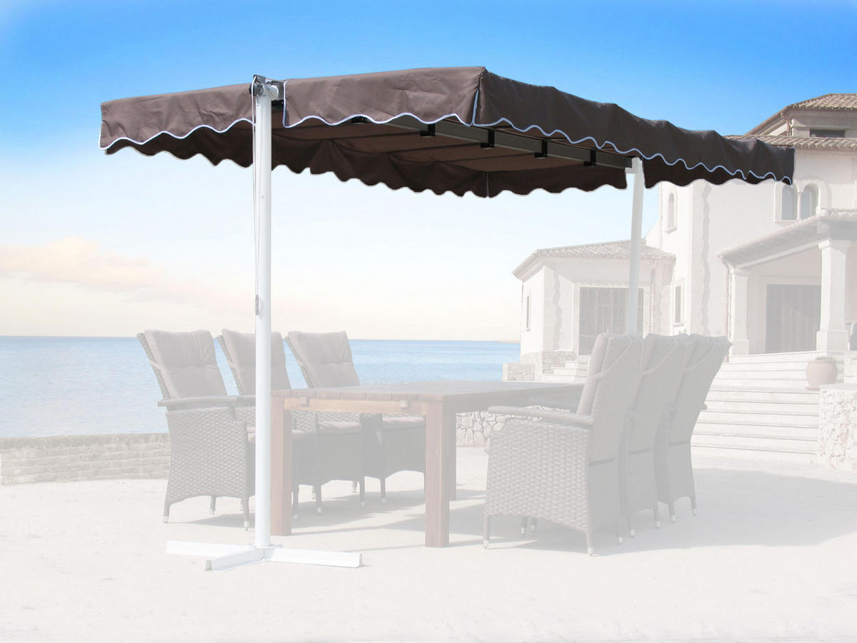 ERSATZDACH Markise Dubai 375x225 cm Beigegrau - Taupe, Textil (375/1/225cm) - QUICK STAR