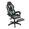 GAMINGSTUHL Schwarz-Weiß,mit Massage,Fußstütze, Ergonomisch, Verstellbar - Weiß, Metall (26/59/77cm) - Rattrix