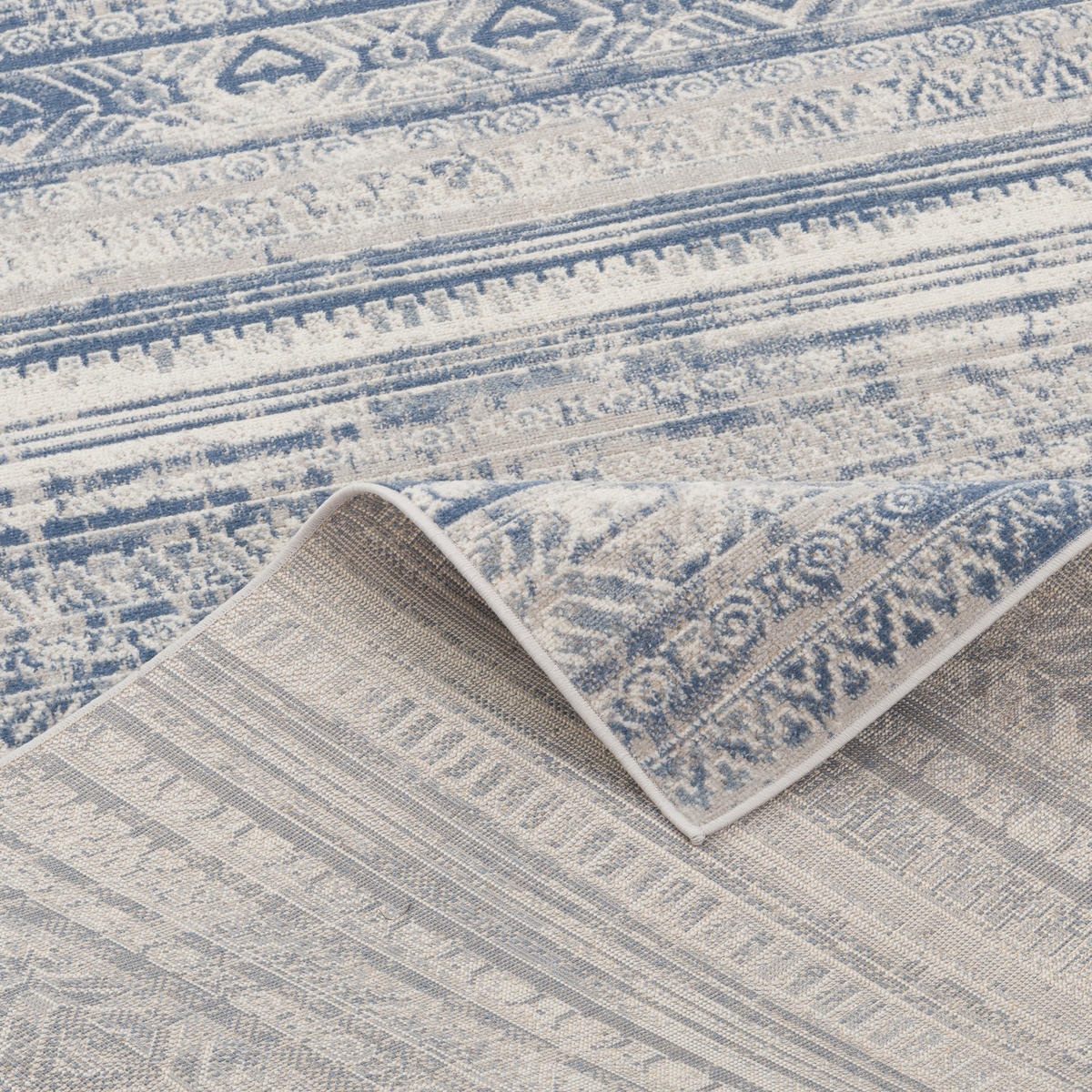 DESIGNER TEPPICH MODERNE ORIENT VINTAGE KLASSIK - Blau, Textil (80/150cm) - Pergamon