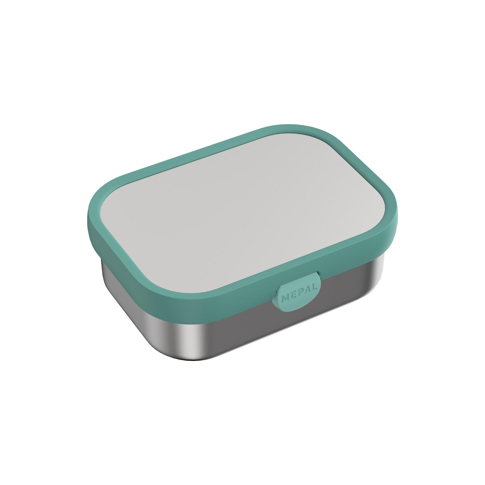 EDELSTAHL-BROTDOSE MIT GABEL Campus Cool Mint 18 x 13 cm - Mintgrün, Kunststoff/Metall (13.2/6.1/17.8cm) - Mepal