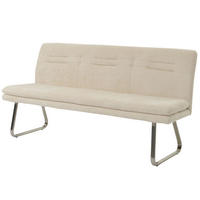 SITZBANK Cremeweiß - Creme/Weiß, Textil (180/93/58cm) - MCW